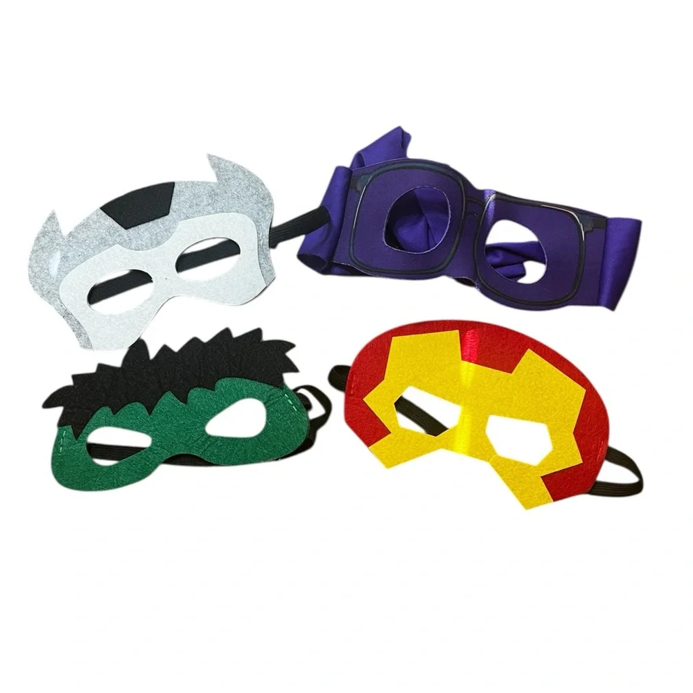 Set of Four Superhero Masks